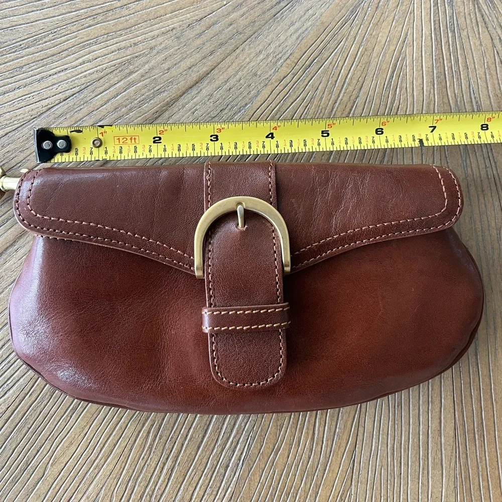 BRAHMIN Brown Wristlet New